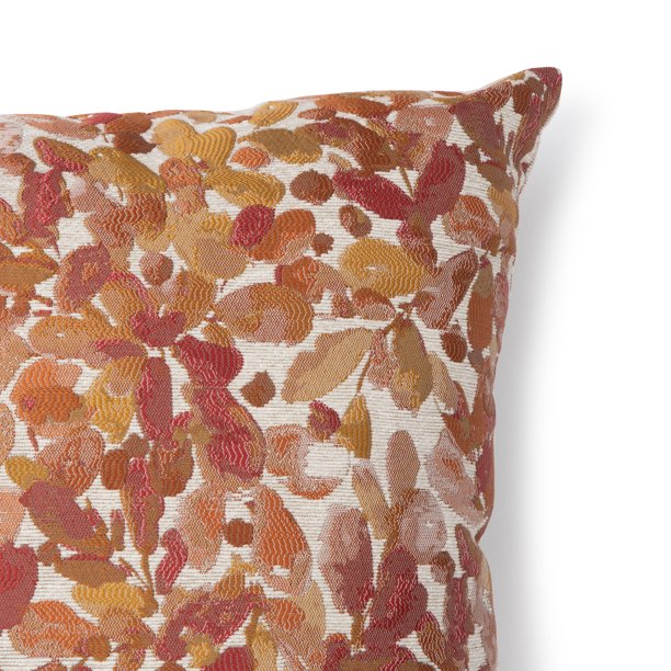 Botanical Decorative Square Pillow 20x20 Inches Spice