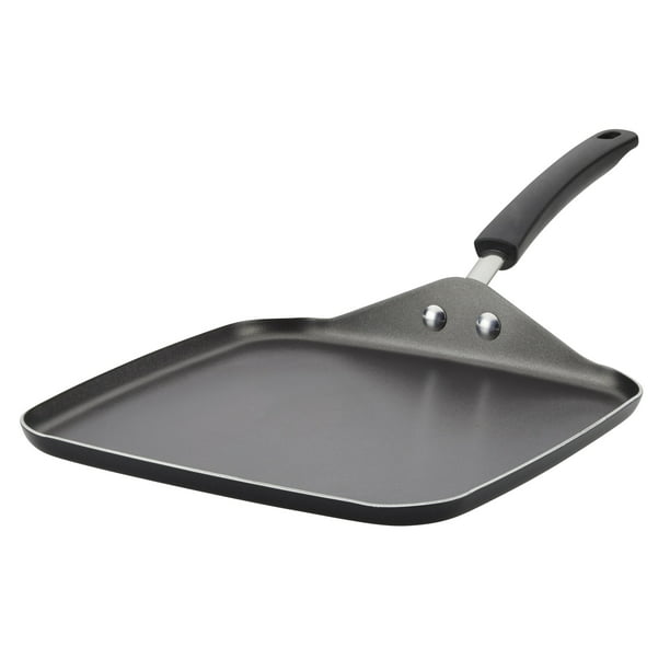 Aluminum Nonstick Square Griddle Black 11 Inches