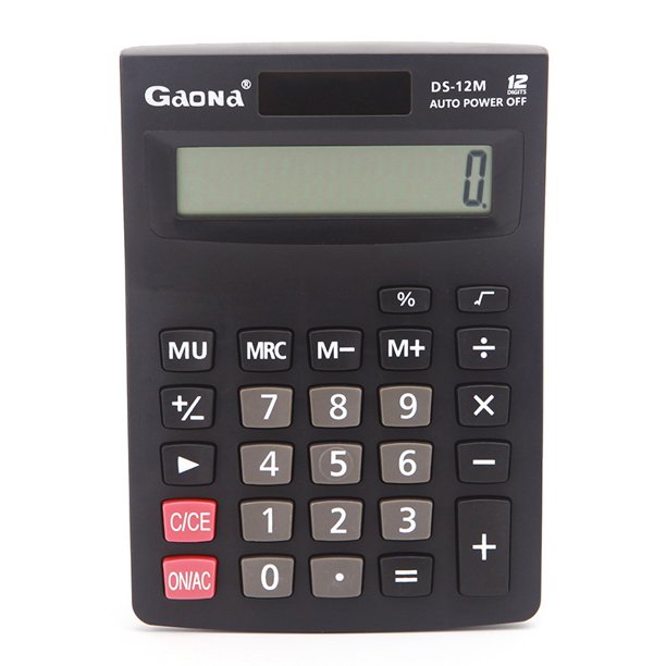 Desktop Calculator 12 Digit LCD Display