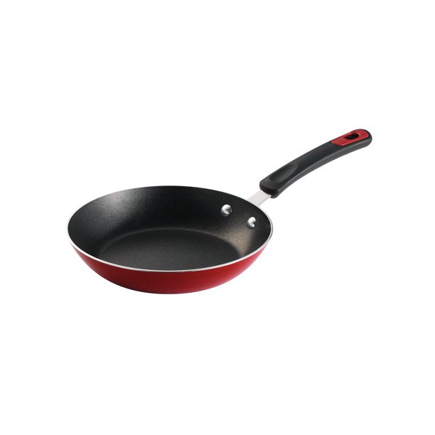 Aluminum Nonstick Fry Pans Metallic Red 3 Pack