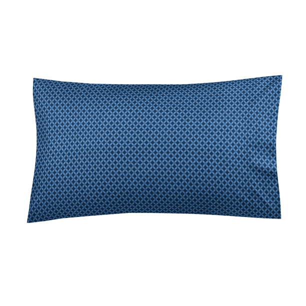 Bed Sheet Set Queen Size 4 Pieces in Navy Geo