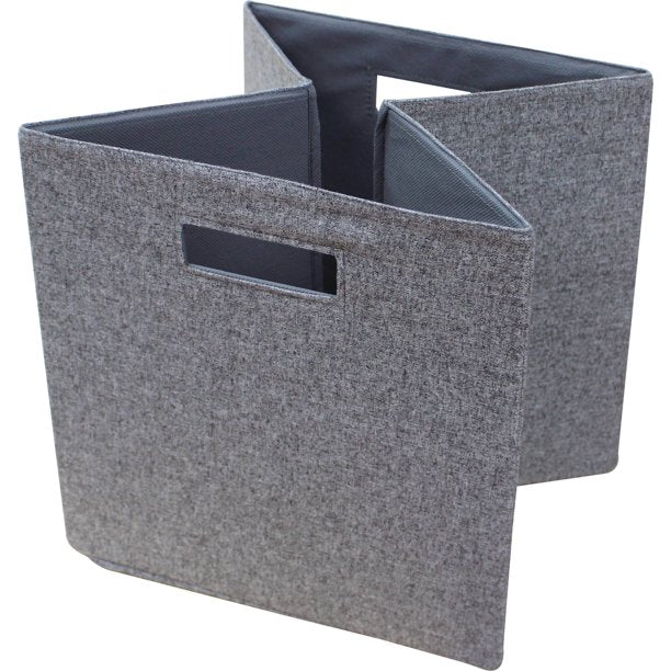 Cube Storage Bins in Gray 2 Pack