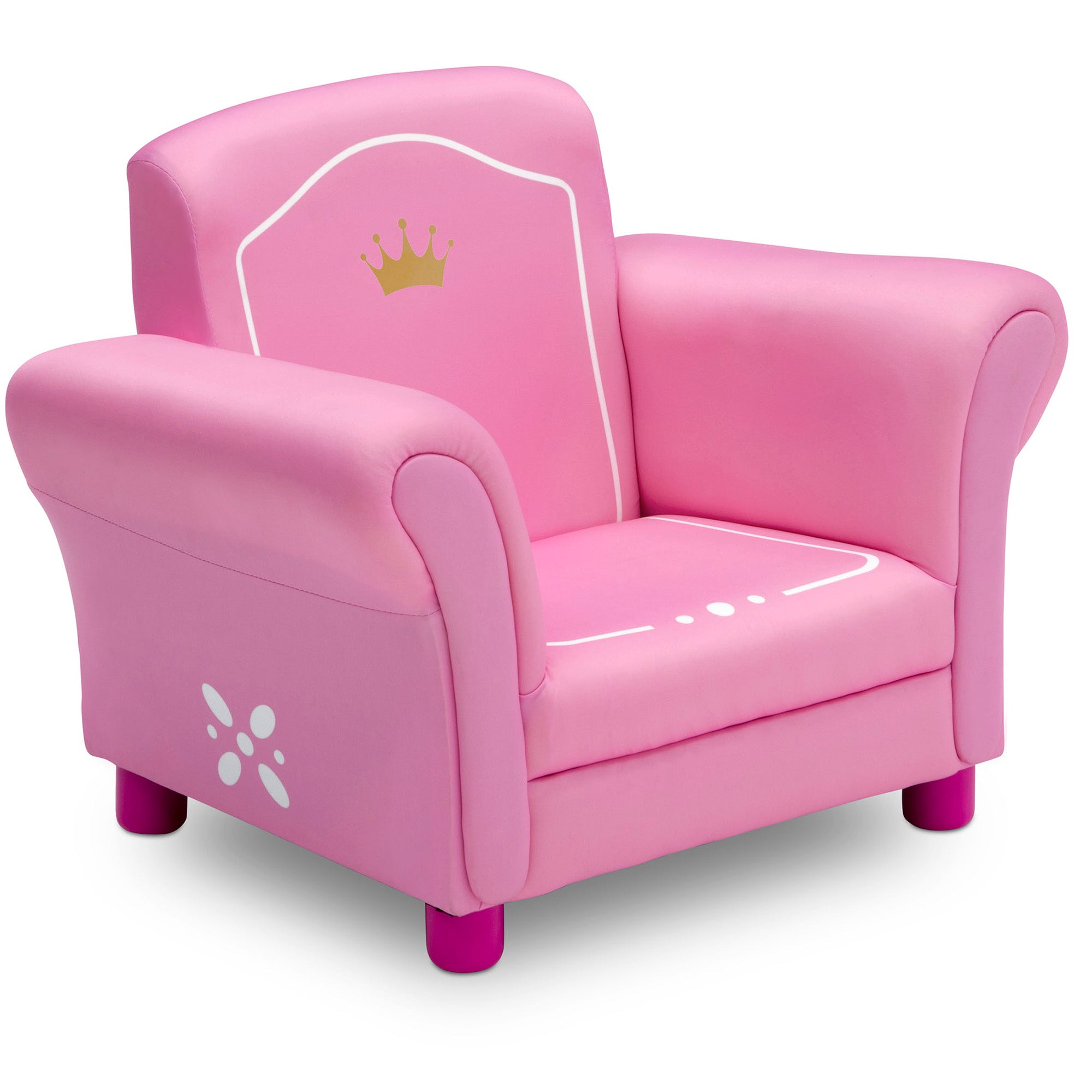 Princess Crown Kids Upholstered Chair