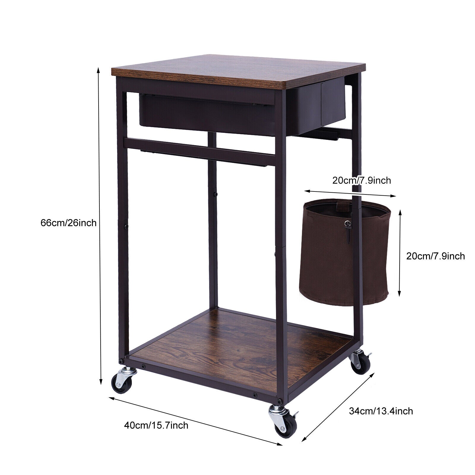 Bar Serving Cart Mobile Kitchen