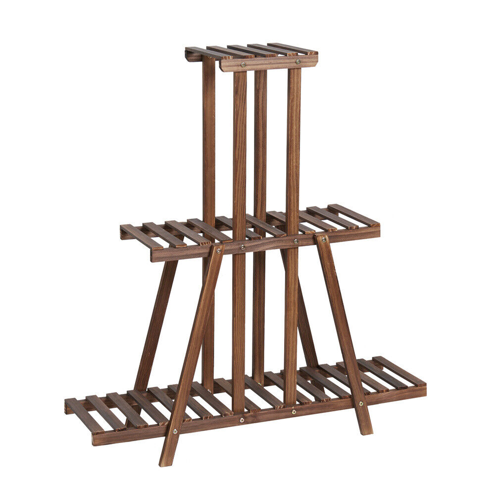 Plant Stand 3 tier Patio Flower Pot Holder Wood