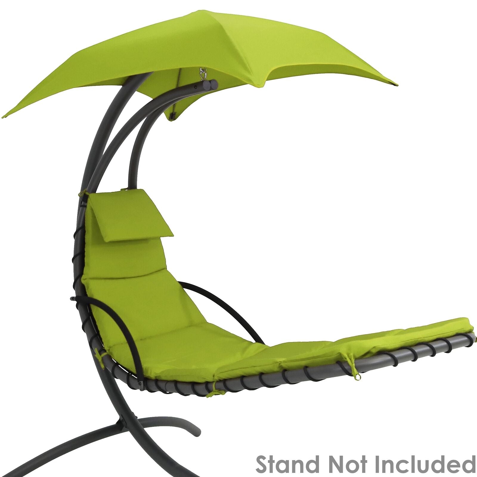 Hanging Chair with Umbrella in Green