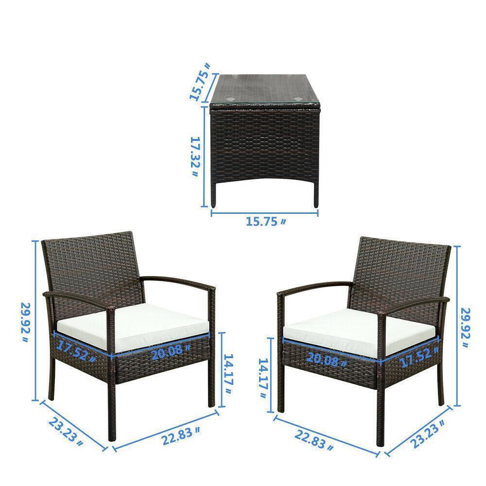 Chairs Cushioned Seat and Table