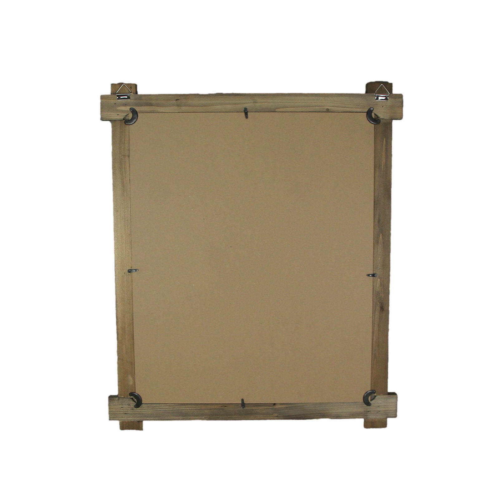 Decorative Wall Mirror Forest Bathroom Decor Wood and Metal