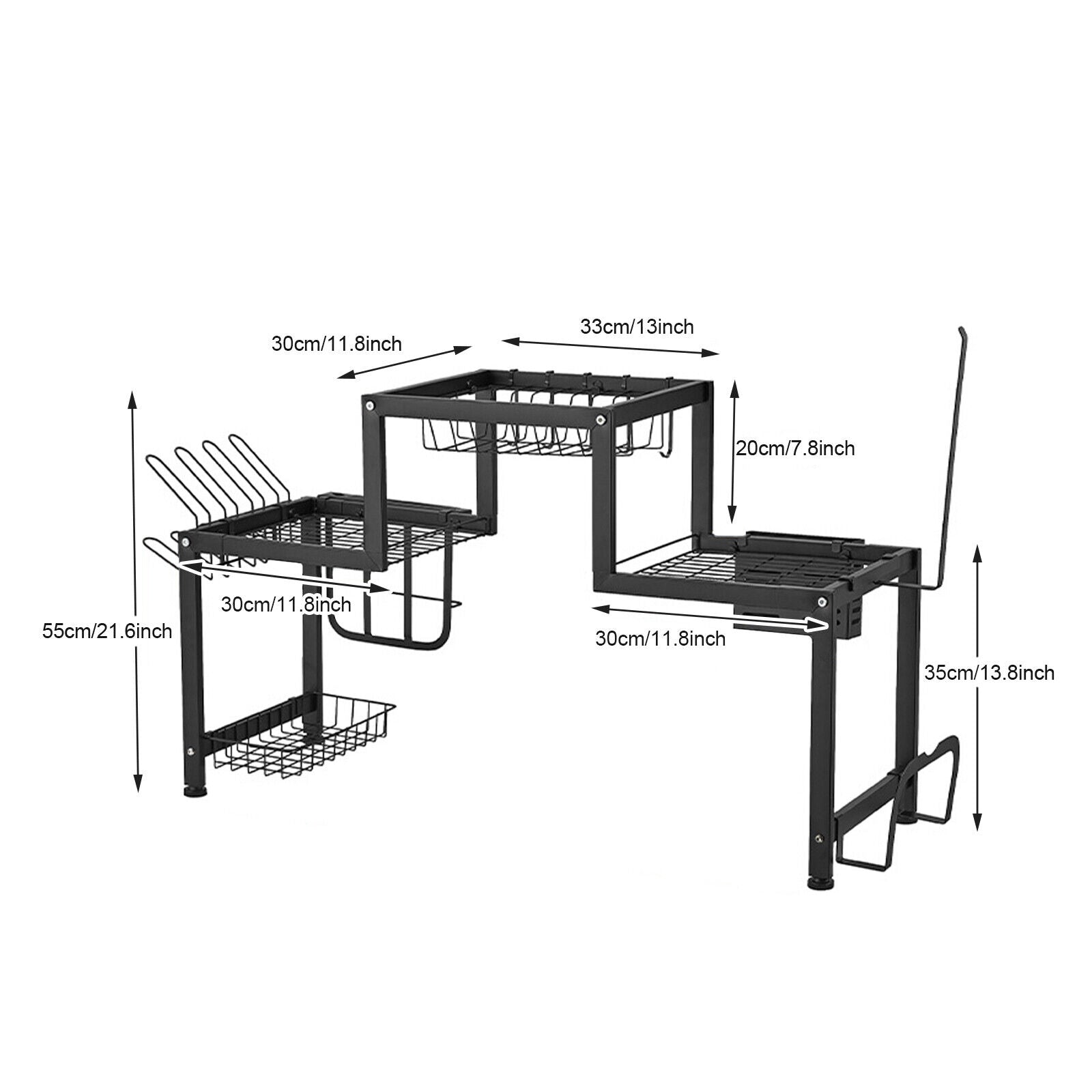 Dish Rack Cutlery Holder Over Sink