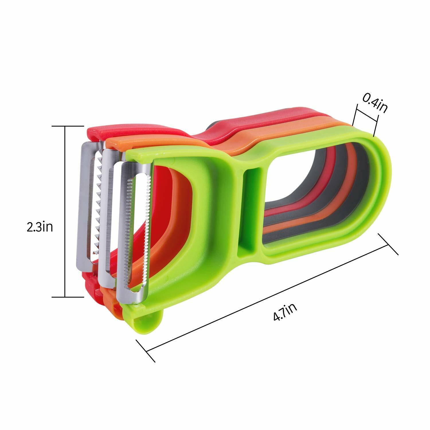 Potato Peeler Vegetable Grater Cabbage Cutter Slicer 3 Pieces