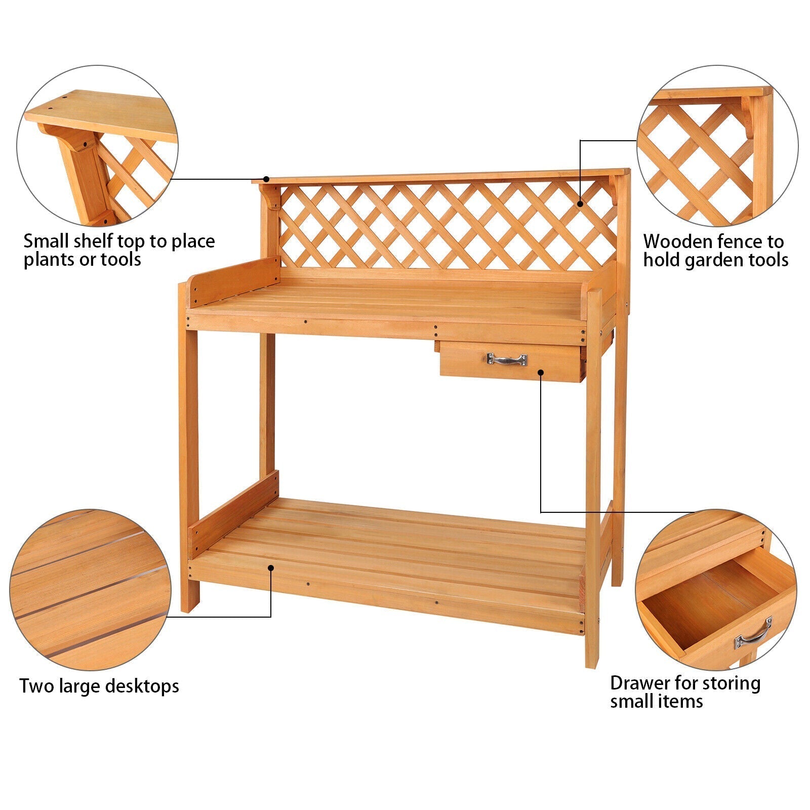 Potting Table Backyard Garden Outdoor