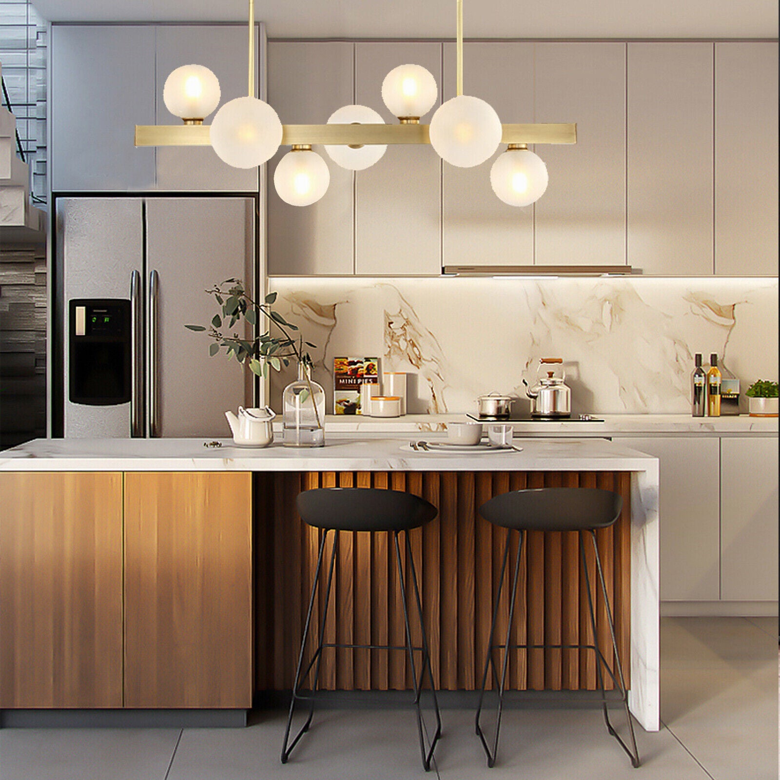 Chandelier Modern LED Novelty Glass bubble Nordic Lamp