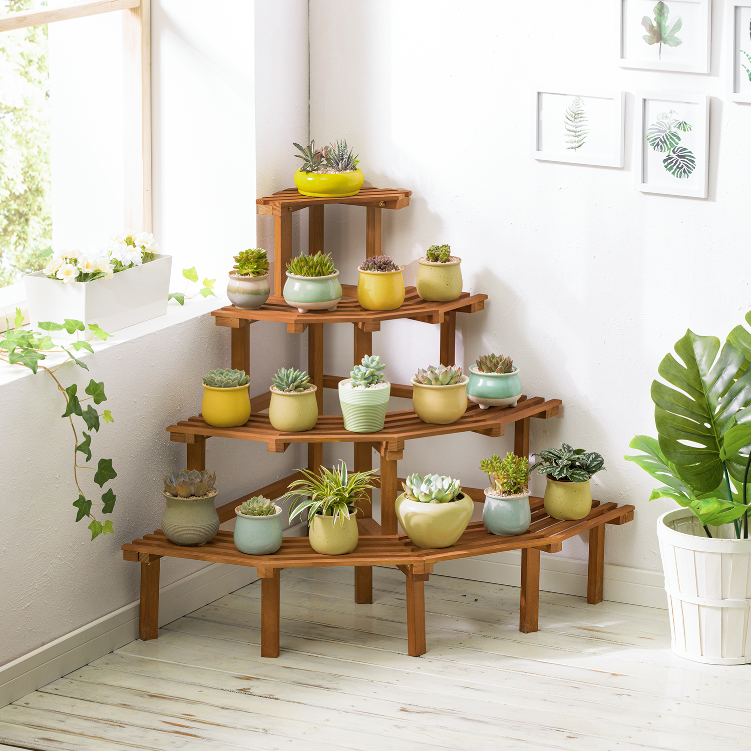 Flower Pot Stand Garden