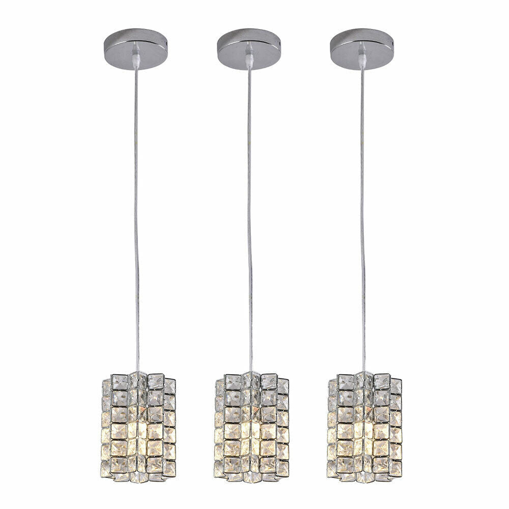 Chandelier LED Crystal Pendant Lamp with 3 Light
