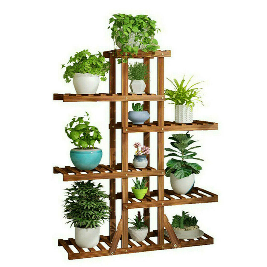 Plant Stand Shelf 6 Tier Large Wood