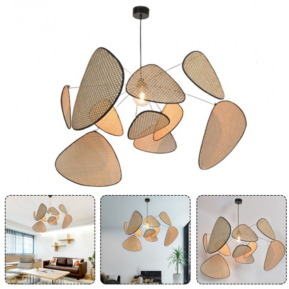 Chandelier Ceiling Light Natural Bamboo