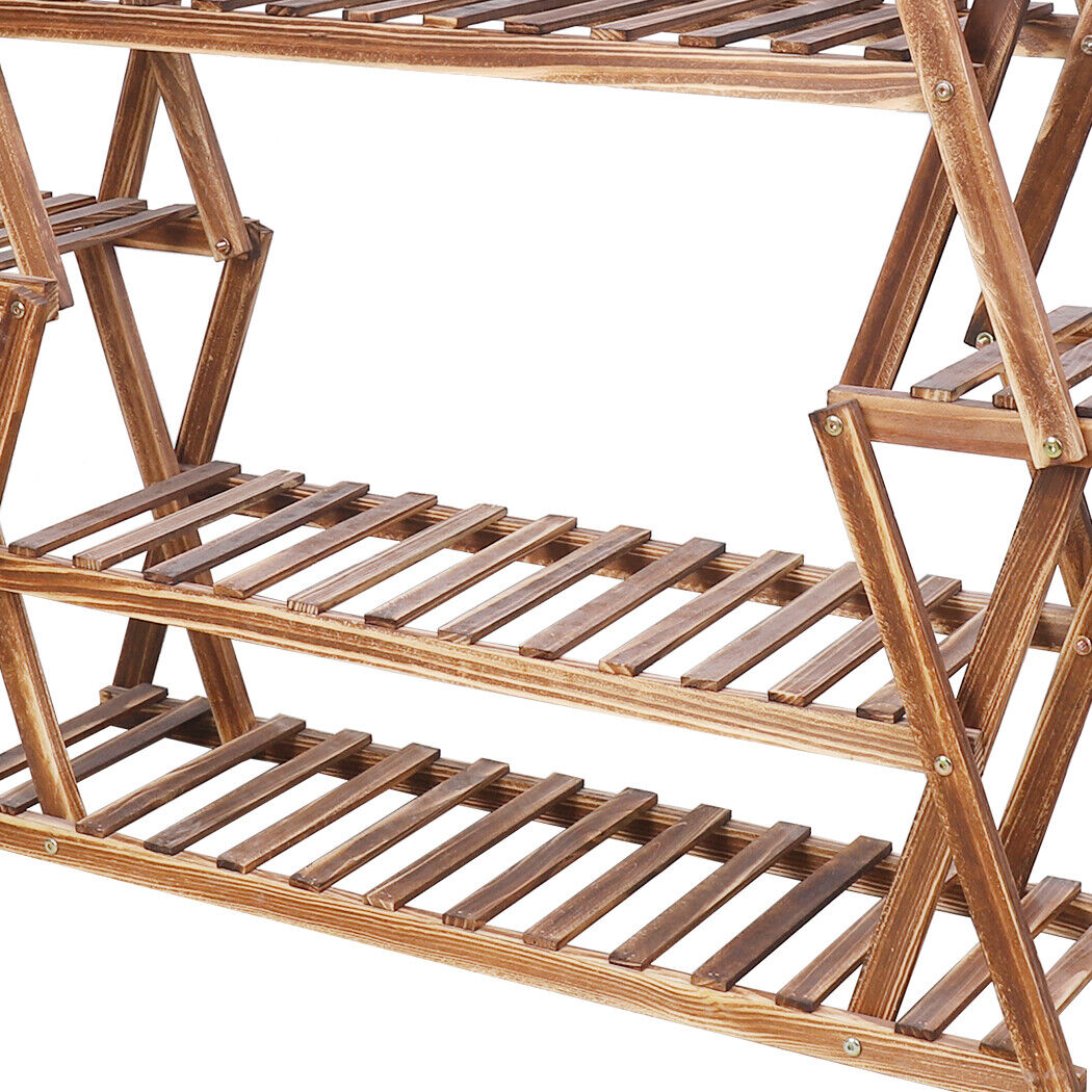 Extra Large Multi Tier Wood Plant Stand