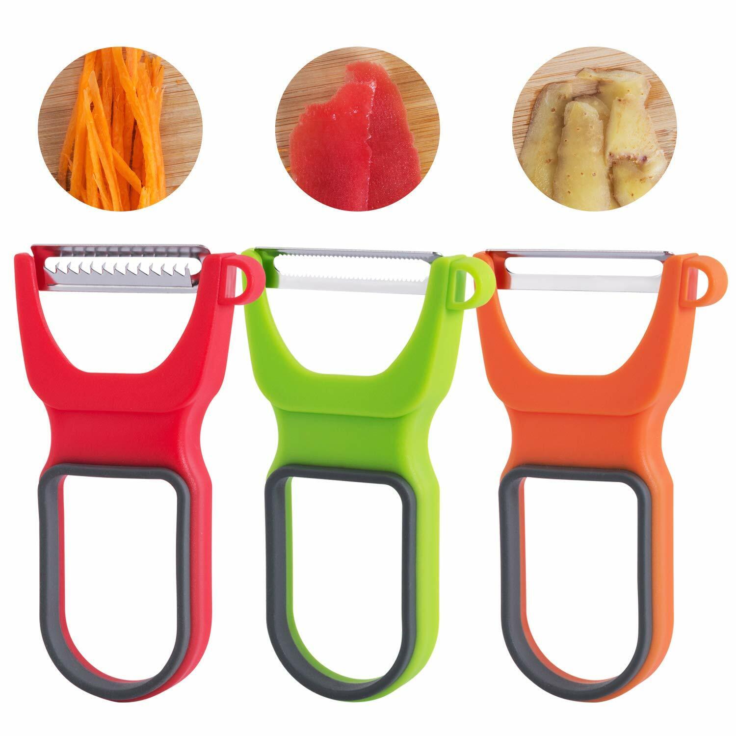 Potato Peeler Vegetable Grater Cabbage Cutter Slicer 3 Pieces
