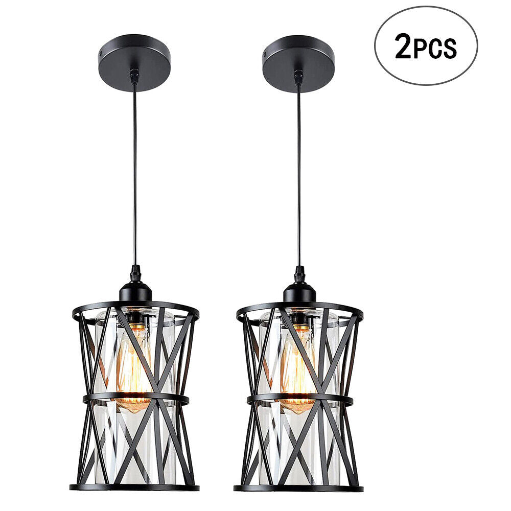 Chandelier Industrial Ceiling Light 2 Piece