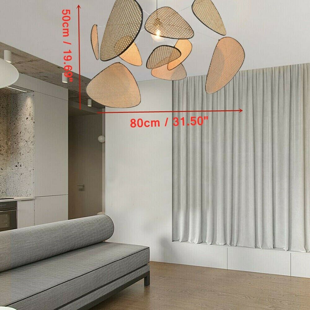 Chandelier Ceiling Light Natural Bamboo