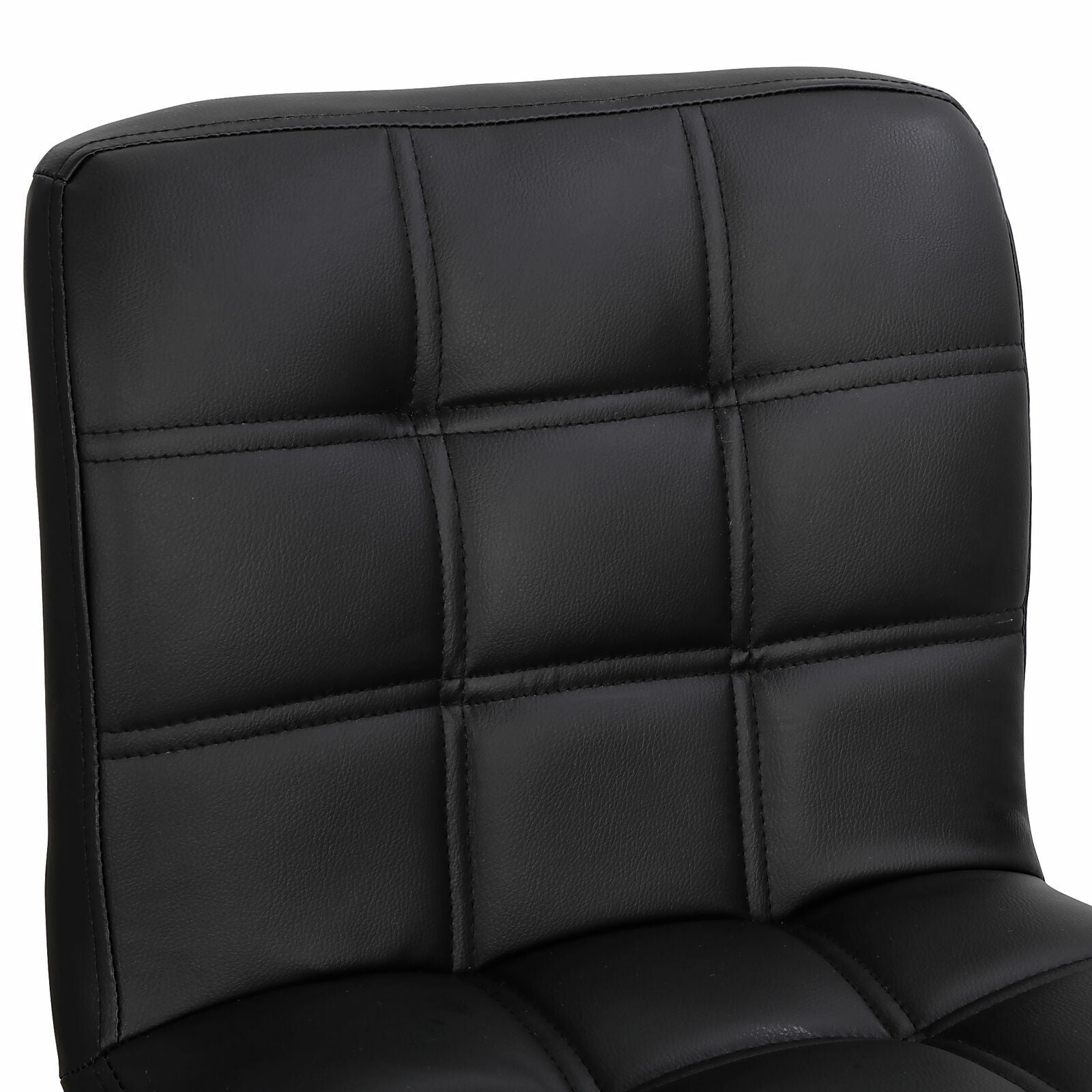 Adjustable Bar Stools Chair in PU Leather Set of 4