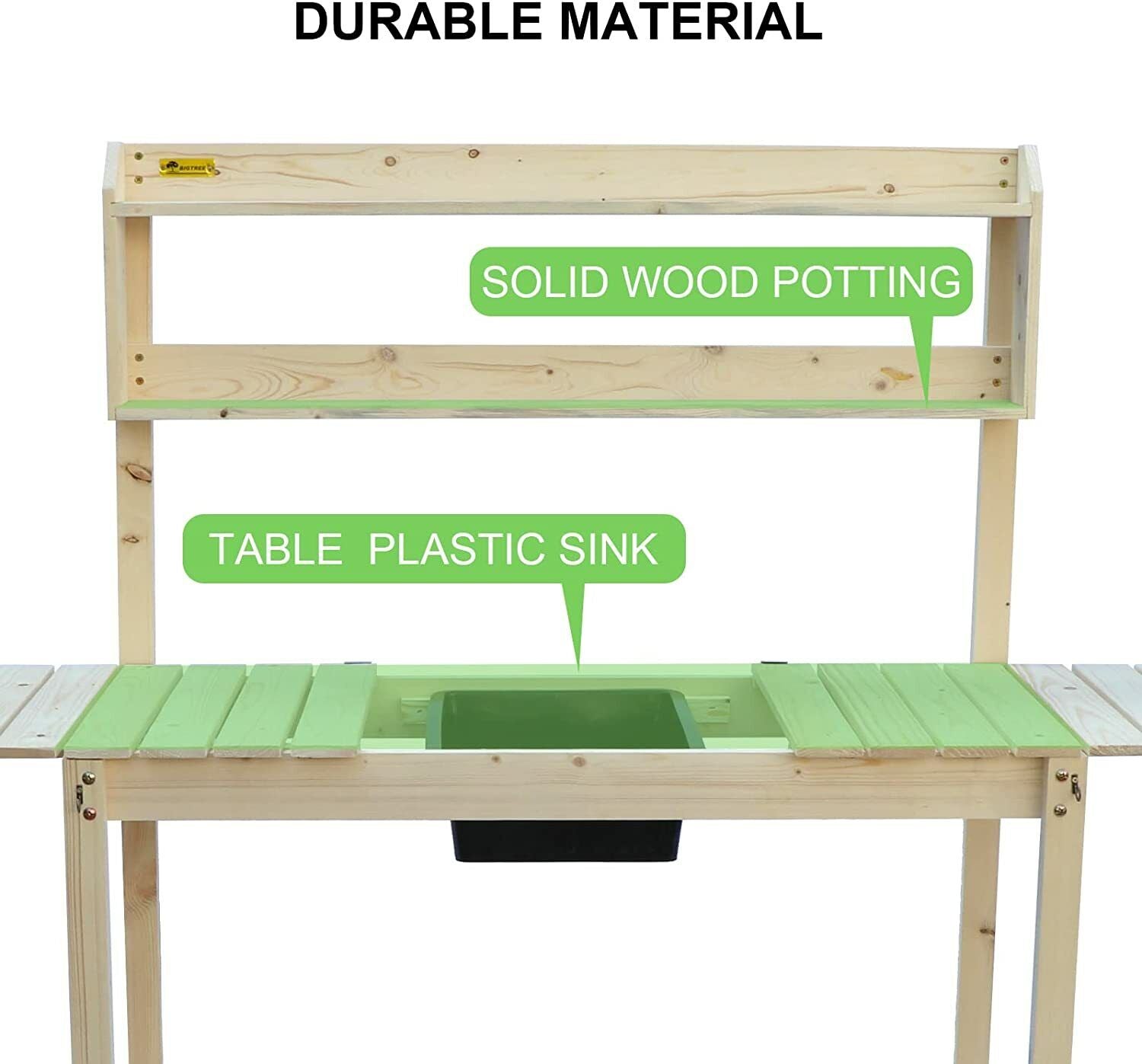 Potting Bench Work Station with Two-Tier