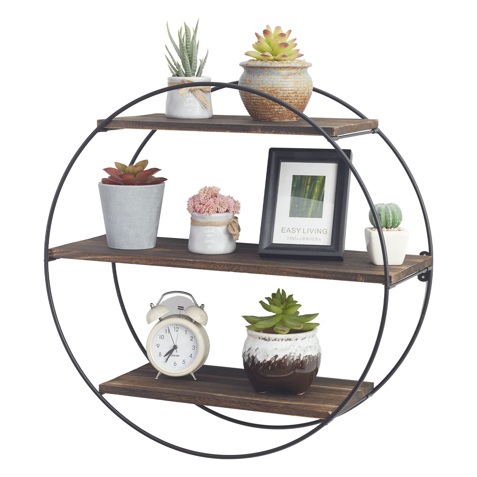 Circular Wall Mounted 3 Tier Rack