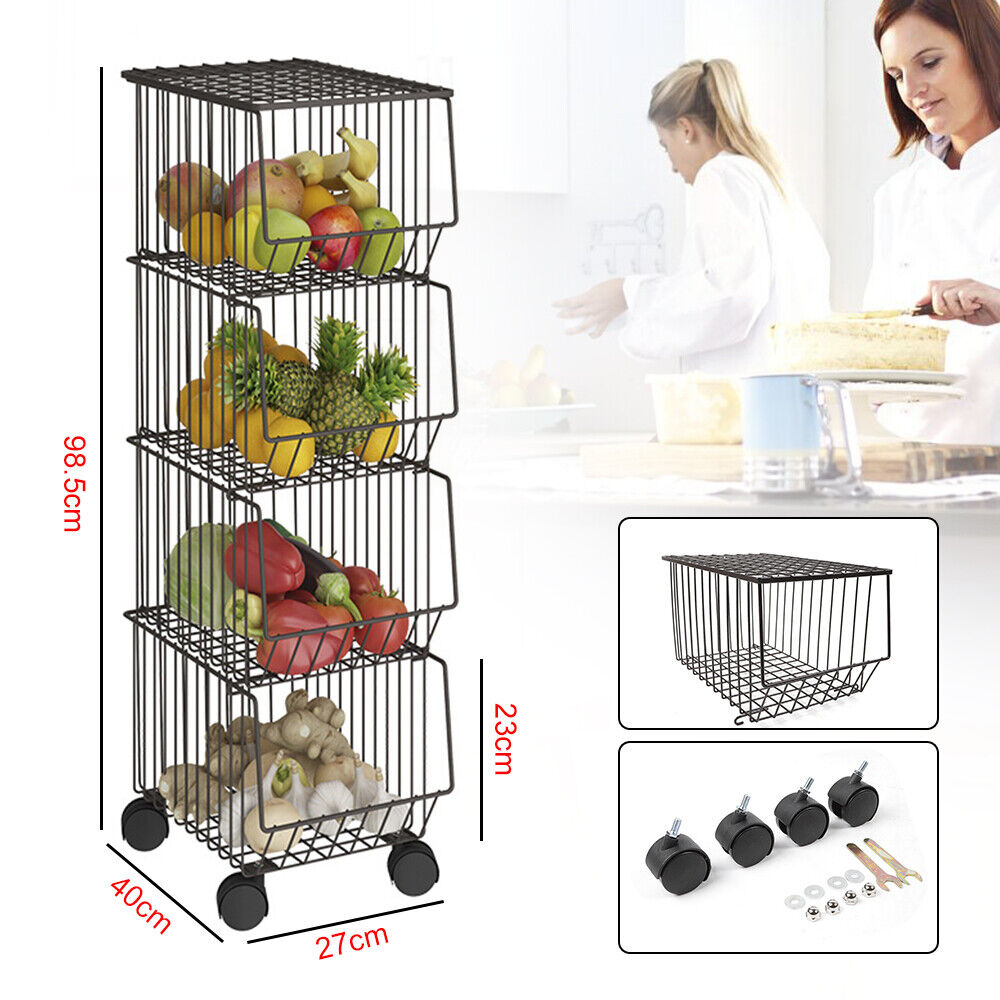 Basket Rack Stand Kitchen carbon steel Storage