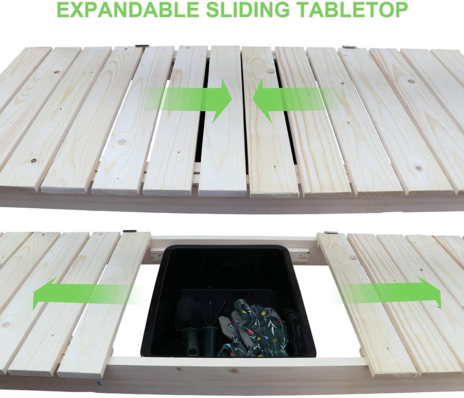 Potting Bench Work Station with Two-Tier