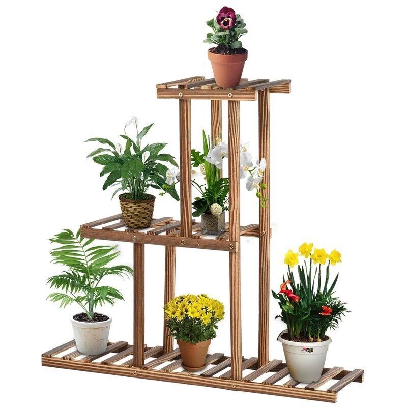 Wooden Plant Stand 3 Tier 32x10x30 Inches