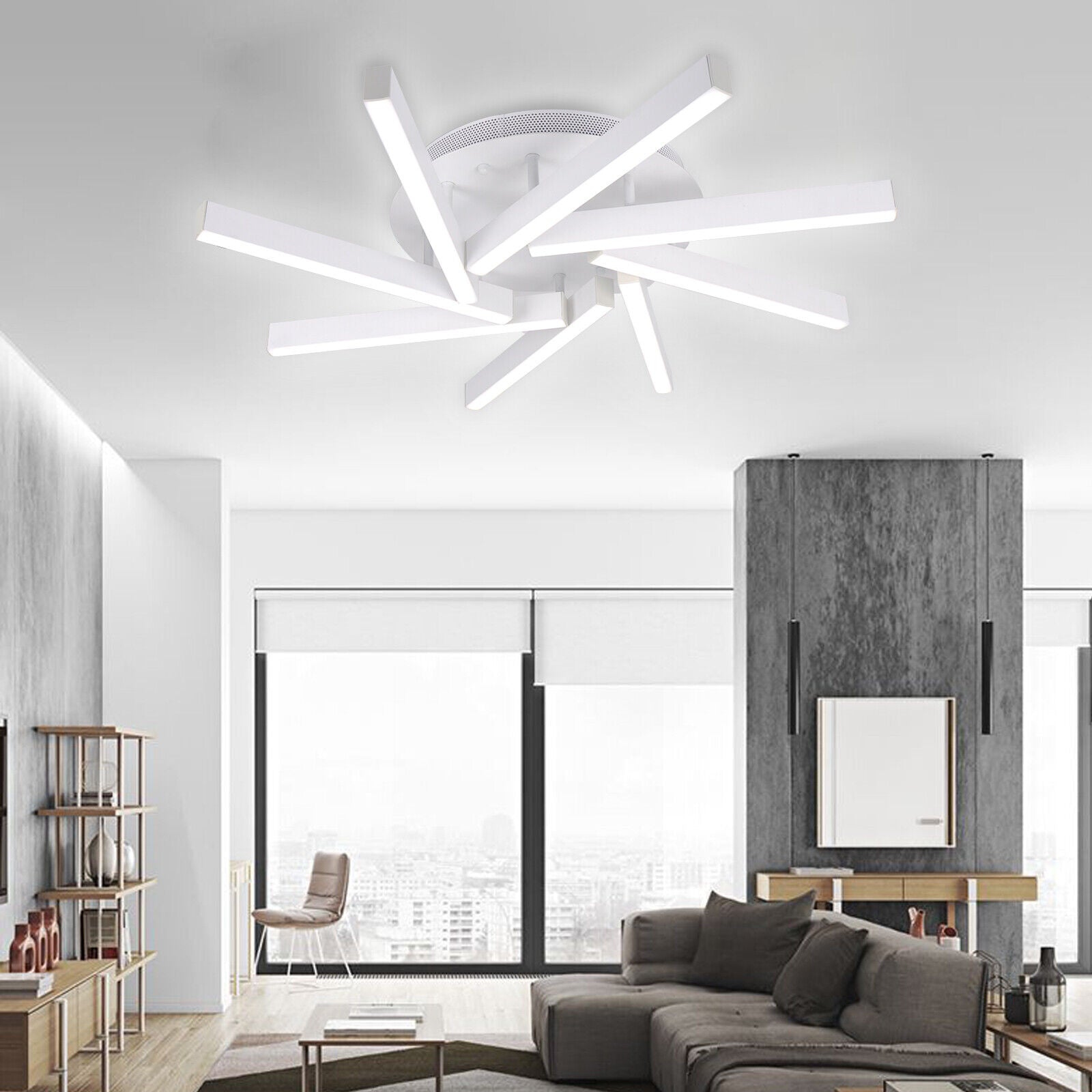 Chandelier LED Living Dining Lights Dimmable Lamp