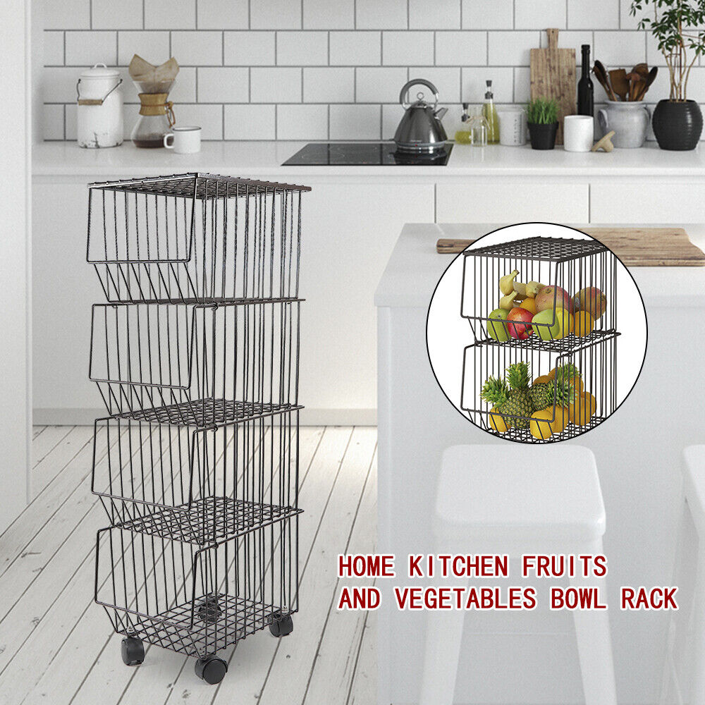 Basket Rack Stand Kitchen carbon steel Storage