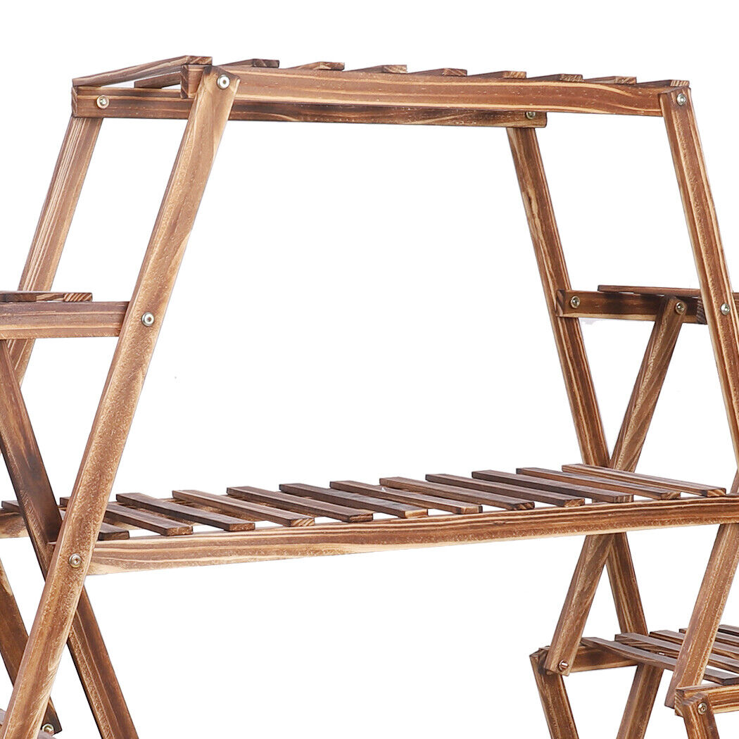 Extra Large Multi Tier Wood Plant Stand