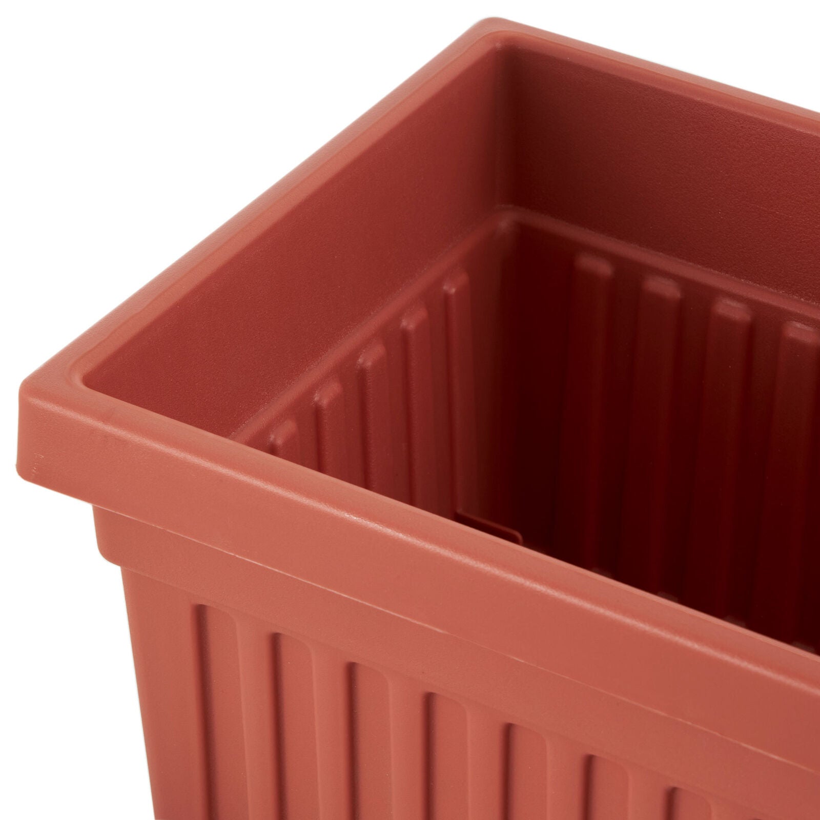 Box Flower Window Fluted Plastic - 30 Inch