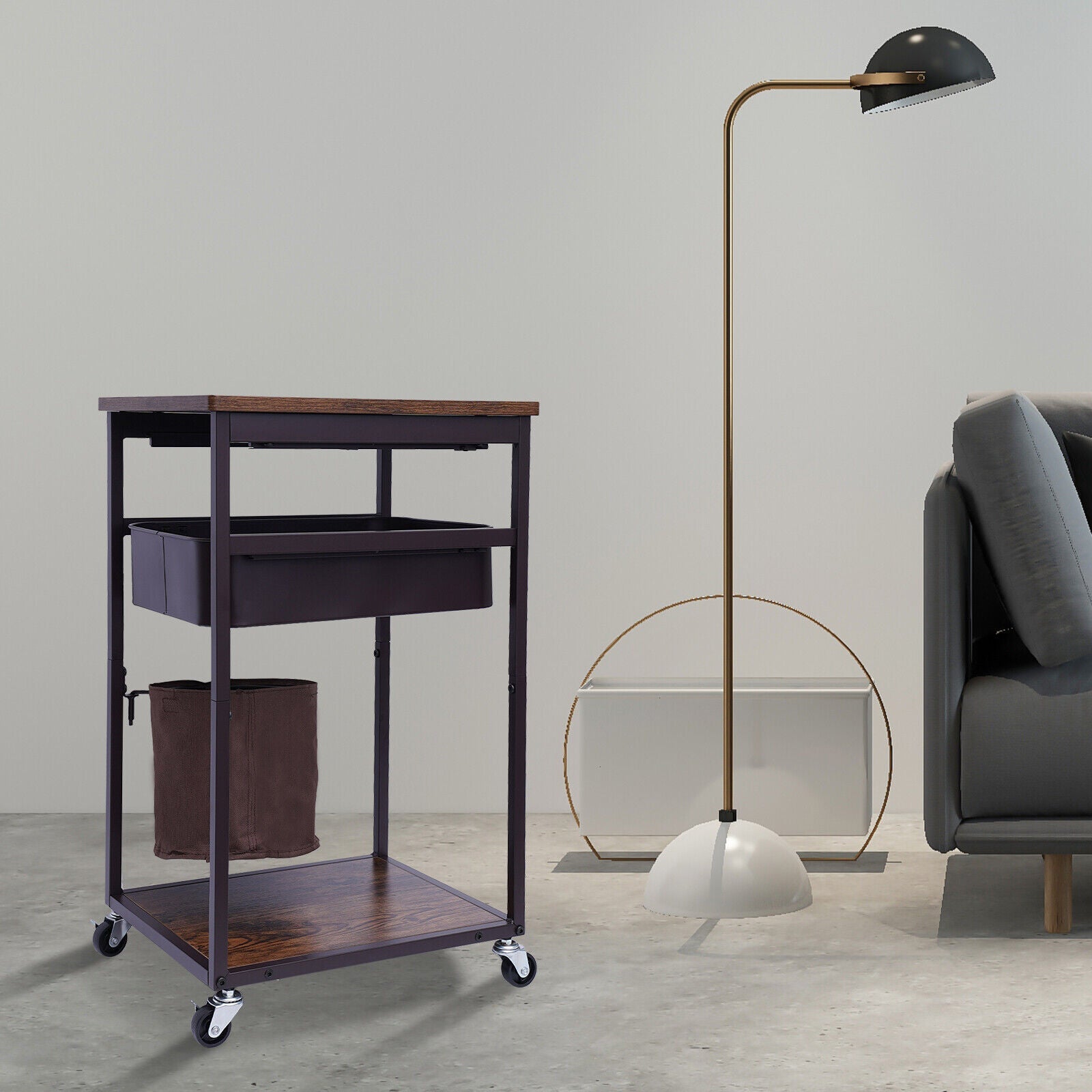 Bar Serving Cart Mobile Kitchen