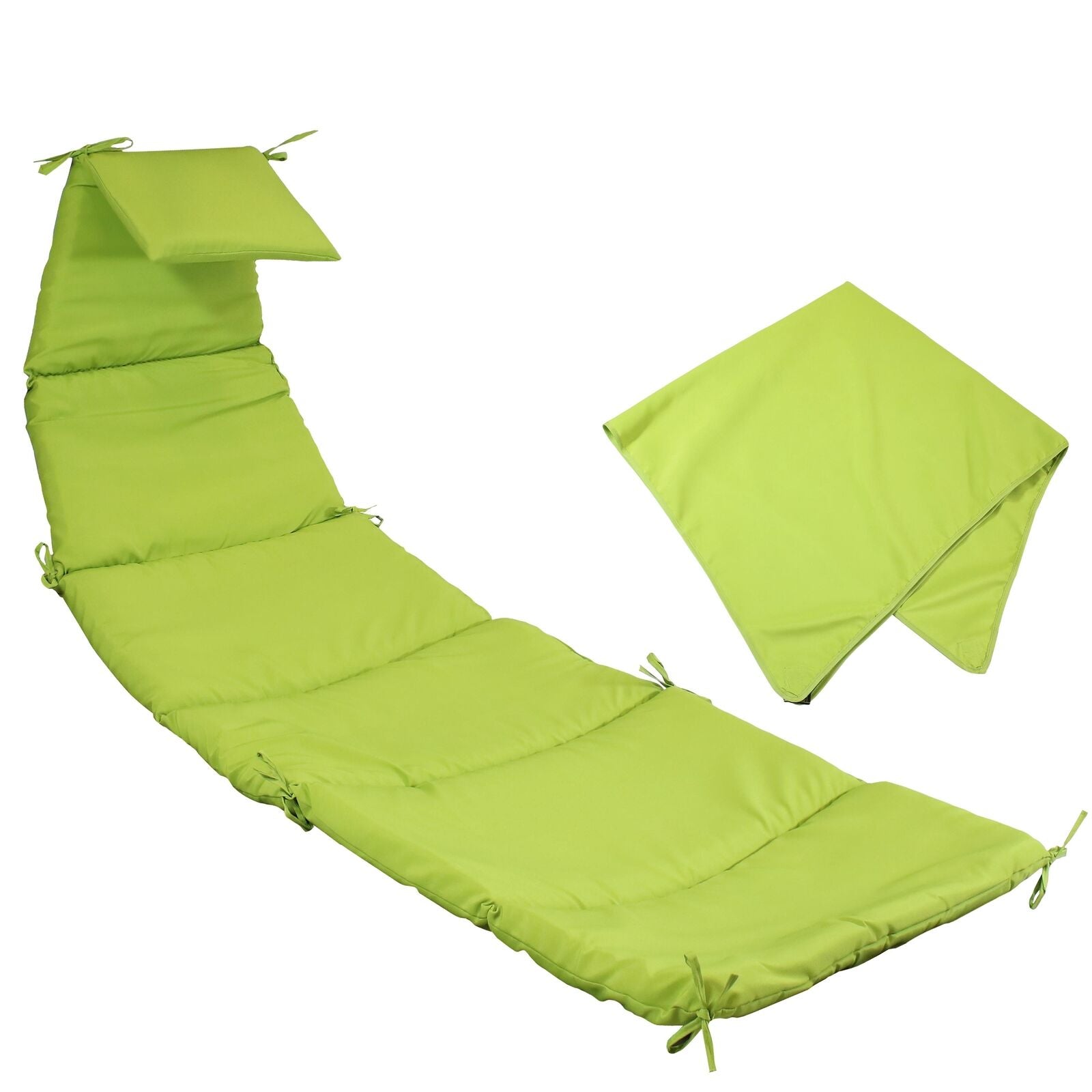 Hanging Chair with Umbrella in Green