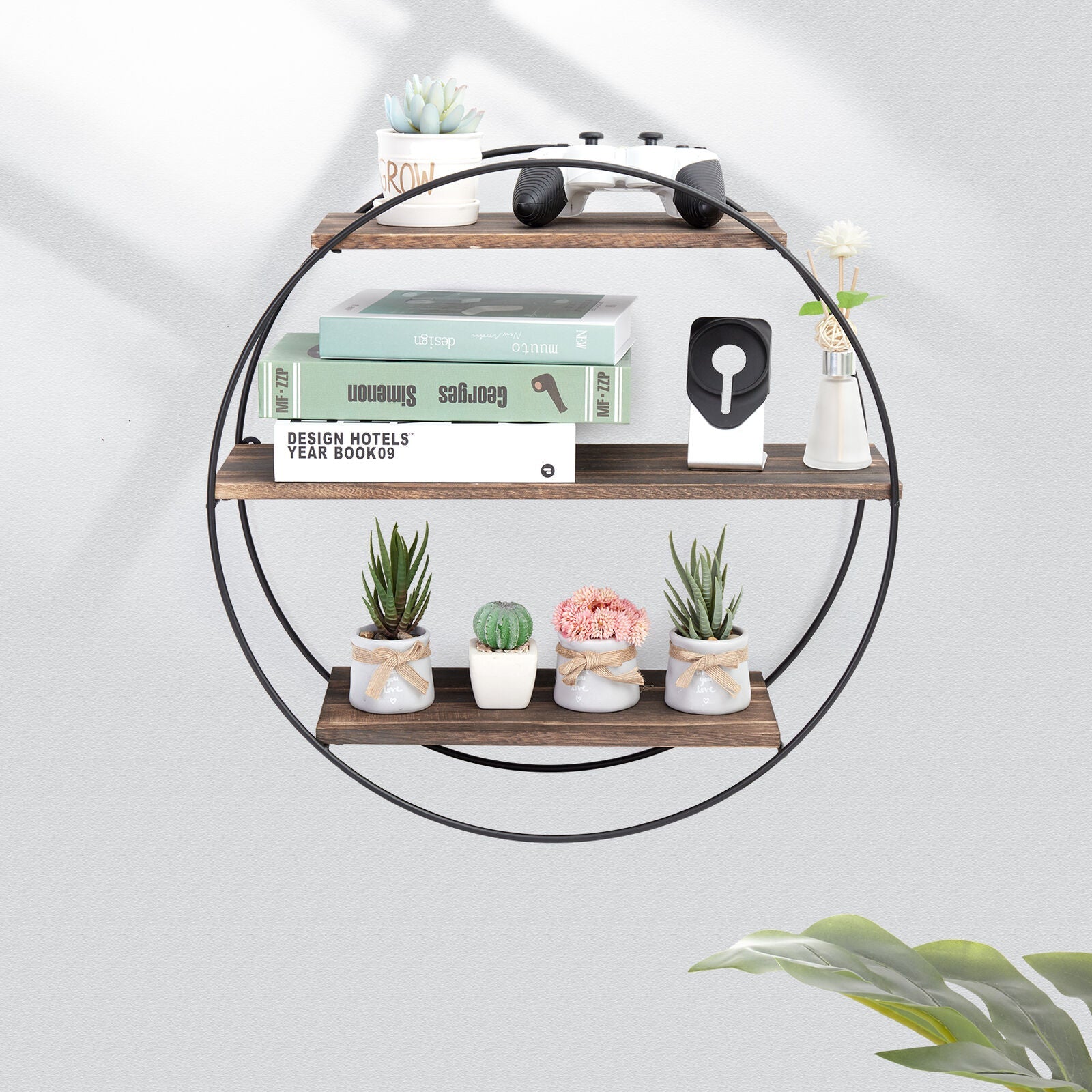 Circular Wall Mounted 3 Tier Rack