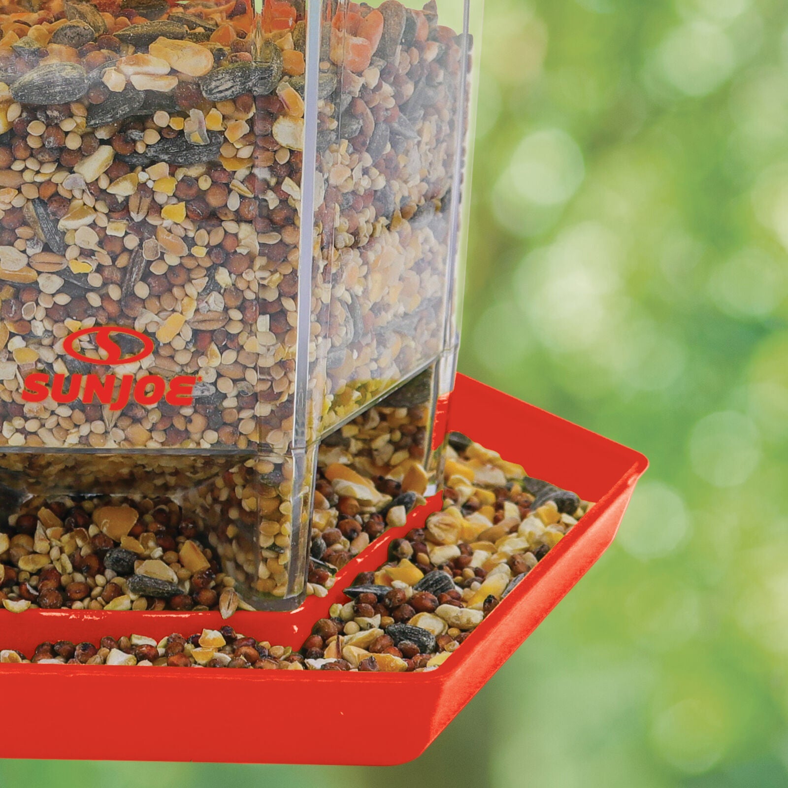 Bird Hanging Feeder In Red