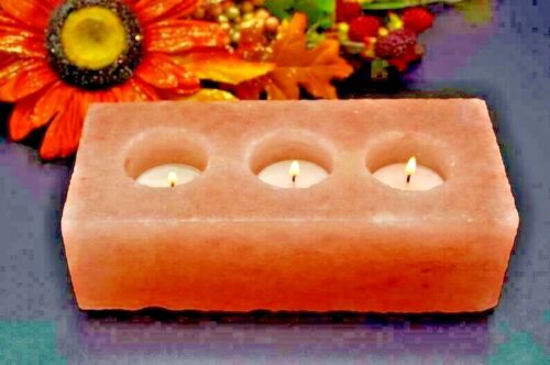 Candle Holder Pink Salt Rock