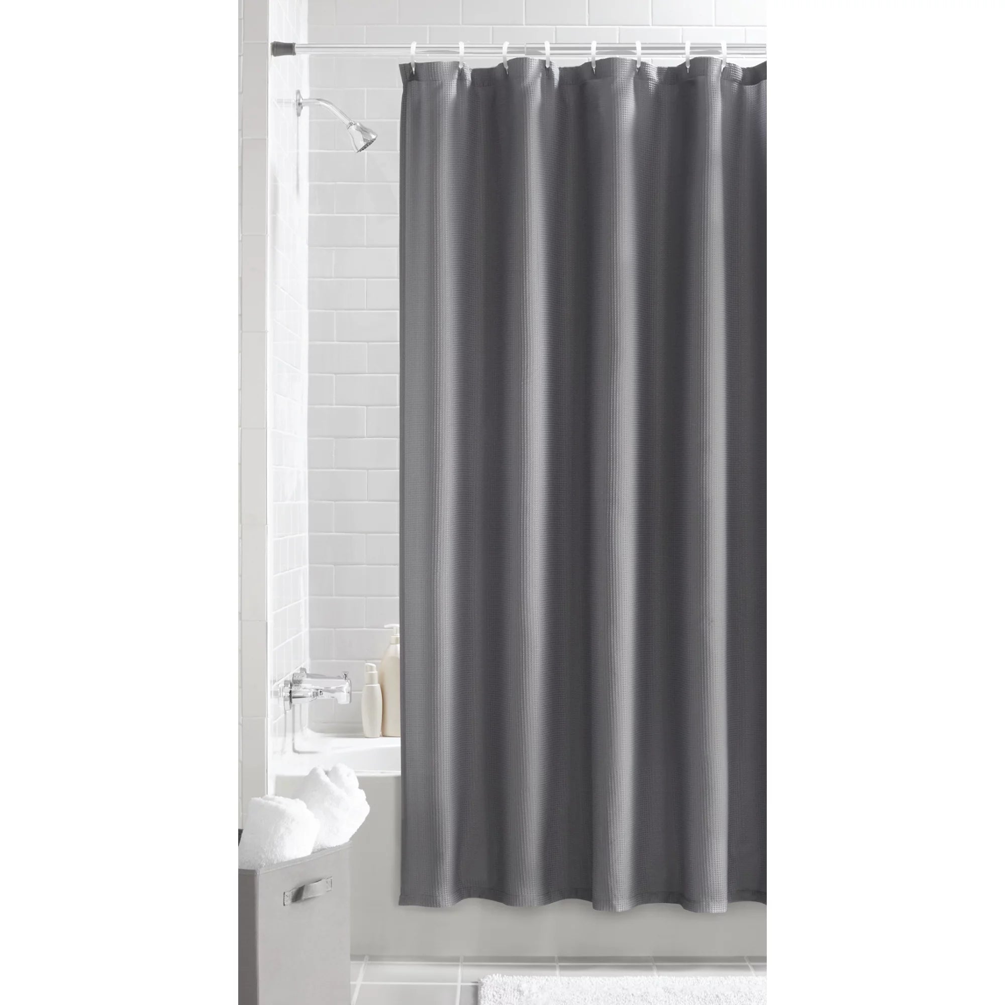 Curtain for Shower in Gray 70x72 Inches