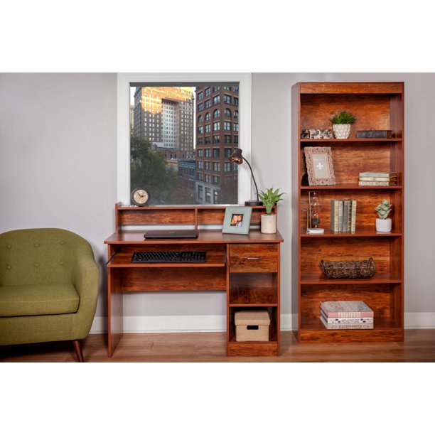 Computer Desk with Hutch and Keyboard Tray