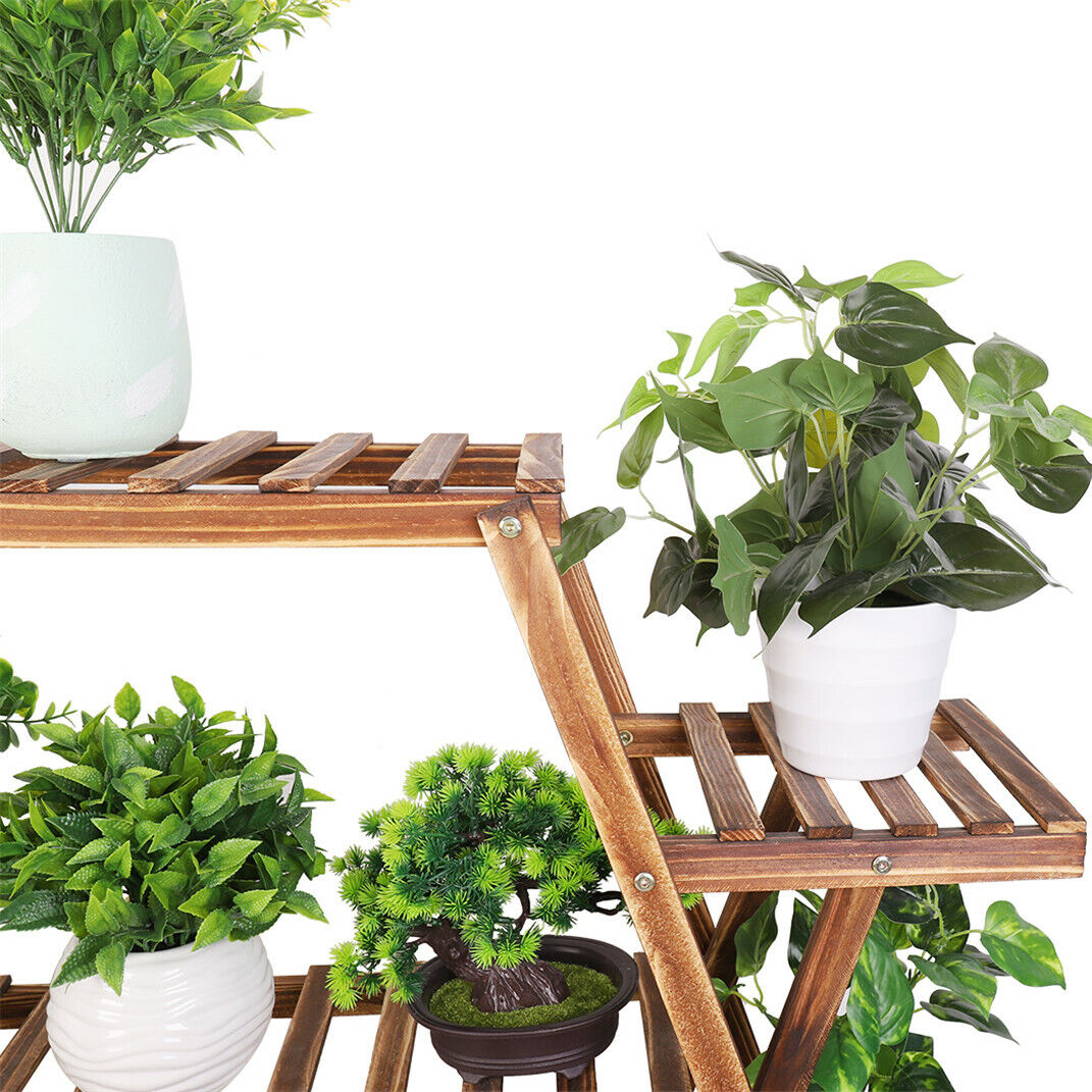 Plant Stand Triangle Holder Large Dark Brown