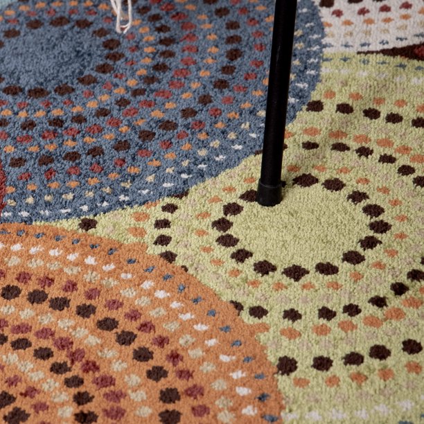 Bright Dotted Circles Runner Rugs