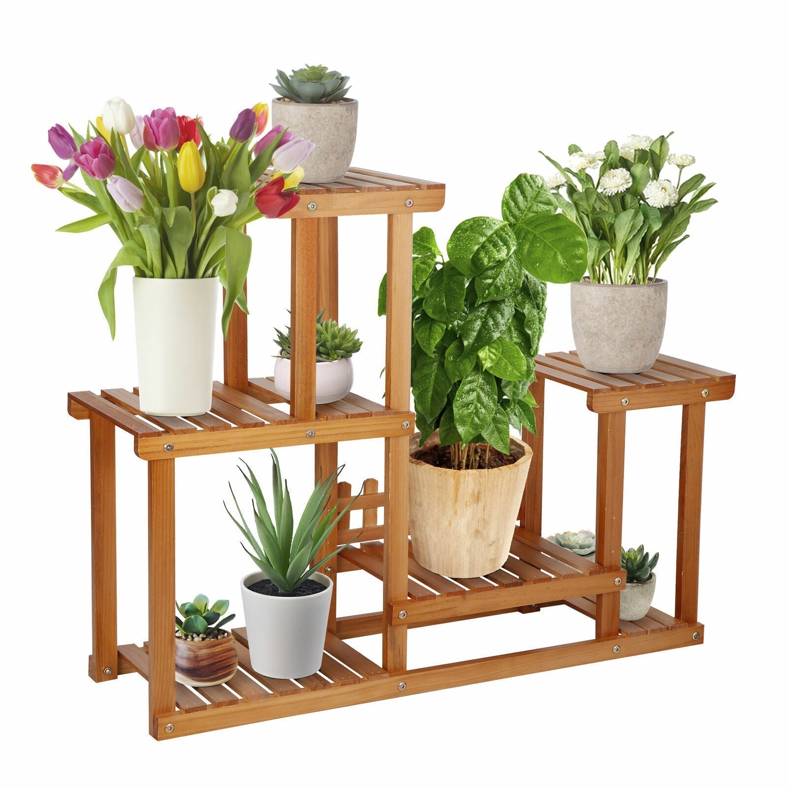 Plant Stand Irregular Design in Wood