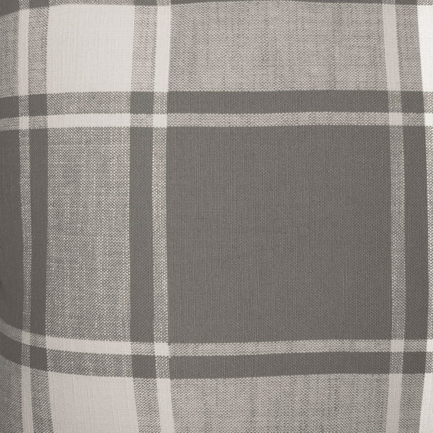 Decorative Throw Pillow Reversible Plaid