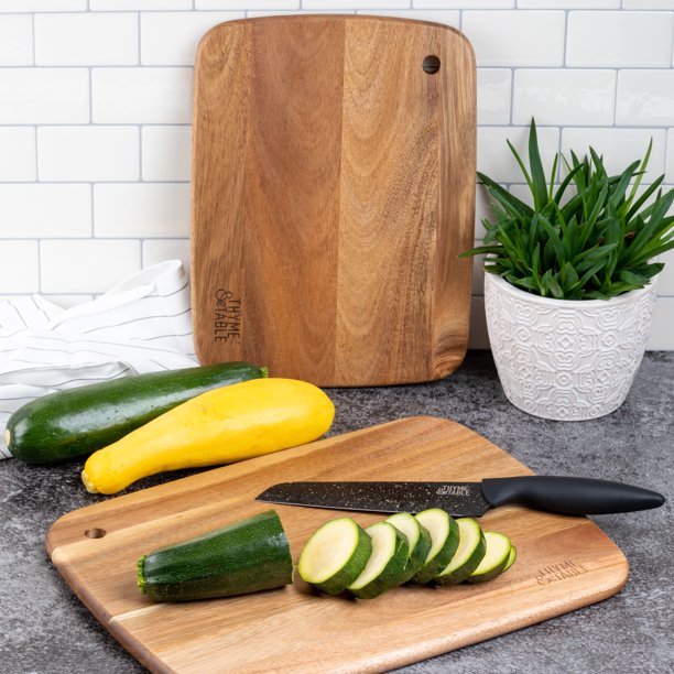 Acacia Wood Cutting Board 2 Pieces