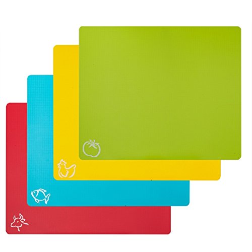 Cutting Board in 4 Flexible Chopping Mats