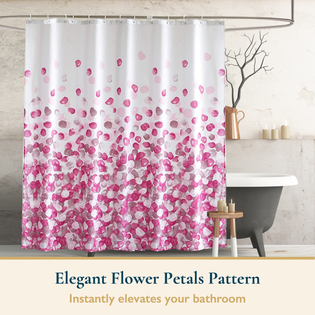 Curtain for Shower in Pink 72x72 Inches