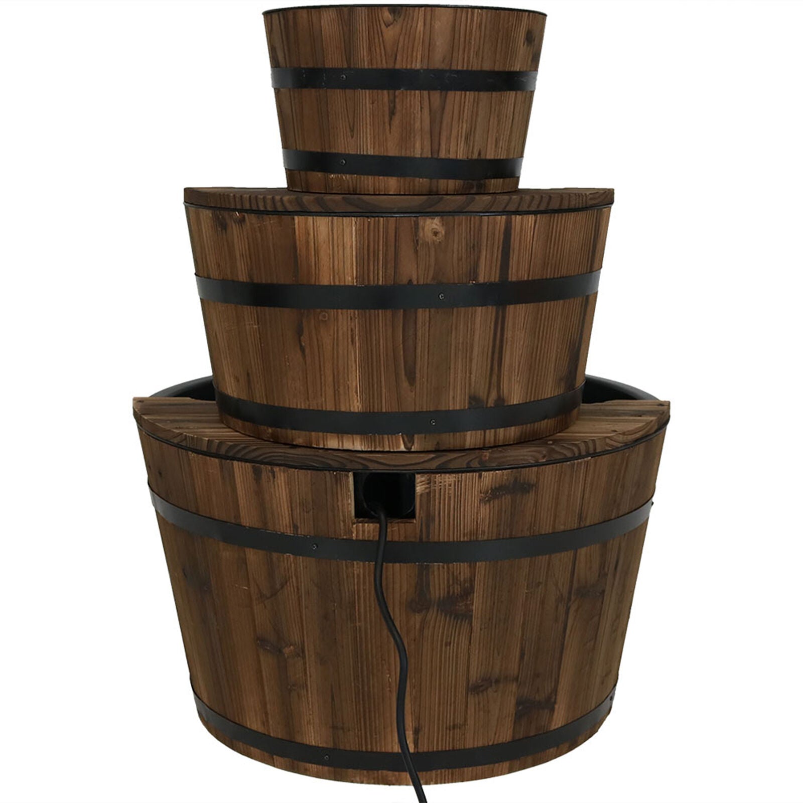 Water Fountain Barrel-Style in 3 Tier 30 Inches