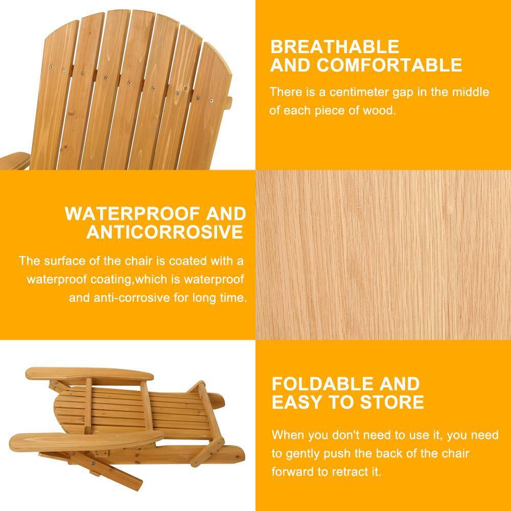 Adirondack Chair Folding 4 Pieces